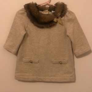 Janie and Jack Faux Fur Collar Tunic
